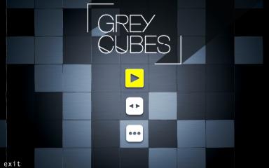 Grey Cubes Title Screen